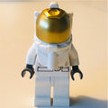 fig-007436 – Astronaut, Woman, White, Diver Helmet, Gold Visor