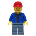 fig-007495 – Blue Jacket, Sand Green Legs, Beard, Red Cap