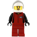 fig-007507 – Race Driver, Red Torso, Red Legs, White Helmet, Chevrolet