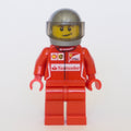 fig-007510 – Race Driver, Red Torso, Red Legs, Dark Pearl Helmet, Ferrari