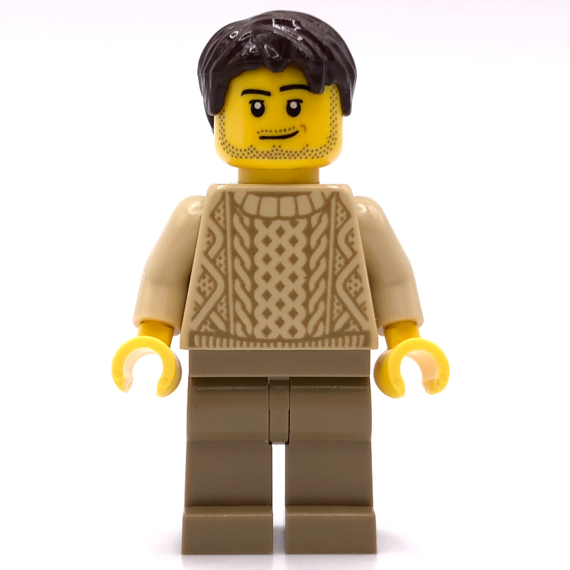 fig-007526 – Tan Torso Sweater, Dark Tan Legs