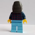 fig-007529 – Mechanic, Dark Blue Torso, Medium Blue Legs, Welding Mask