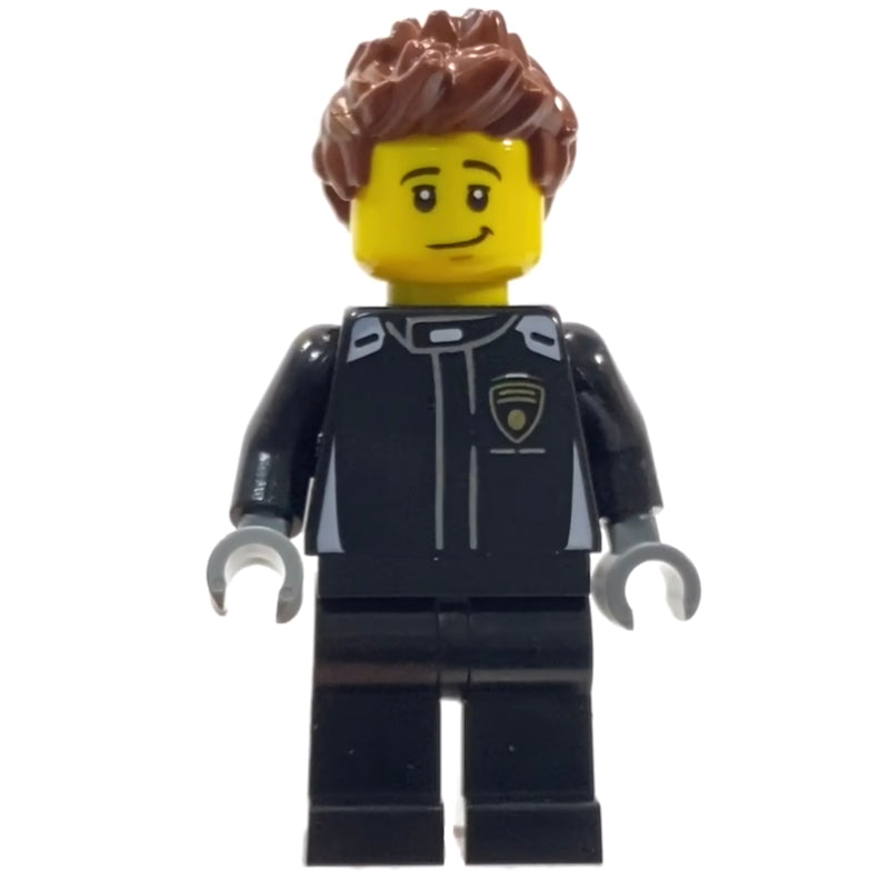 fig-007533 – Race Driver, Black Torso, Black Legs, Black Helmet, Lamborghini, Male