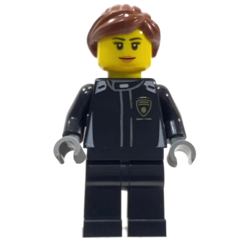 fig-007534 – Race Driver, Black Torso, Black Legs, Black Helmet, Lamborghini, Female