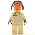 fig-007537 – Pit Crew, White Torso, White Legs, Red Cap, Male