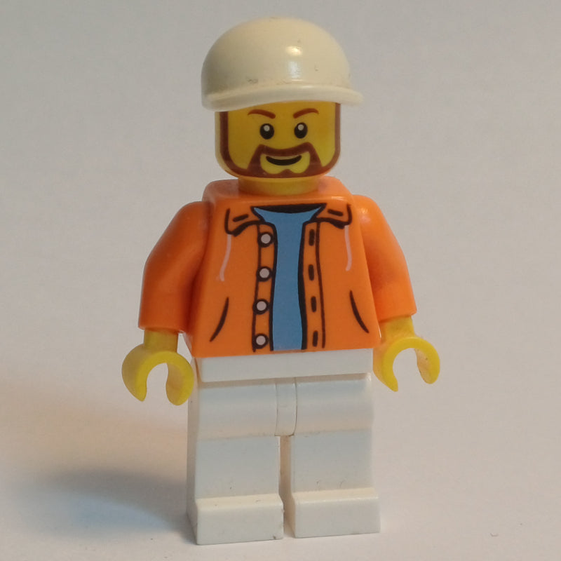 fig-007542 – Orange Torso, White Legs, White Cap