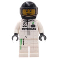fig-007545 – Race Driver, White Torso, White Legs, Black Helmet, Mercedes