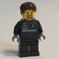 fig-007546 – Pit Crew, Black Torso, Black Legs, Dark Brown Hair