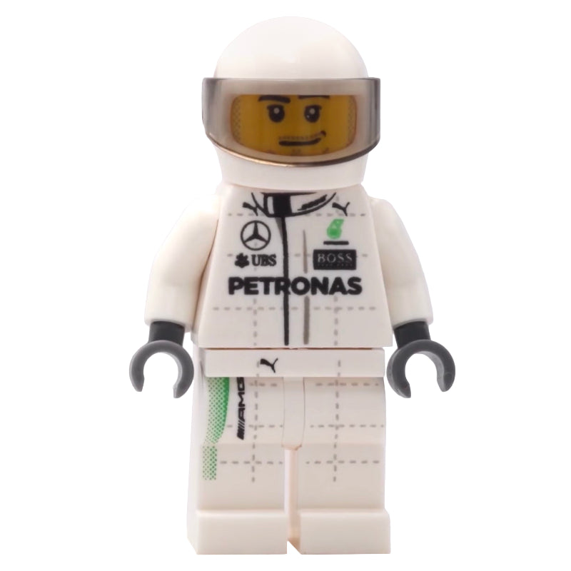 fig-007547 – Race Driver, White Torso, White Legs, White Helmet, Mercedes
