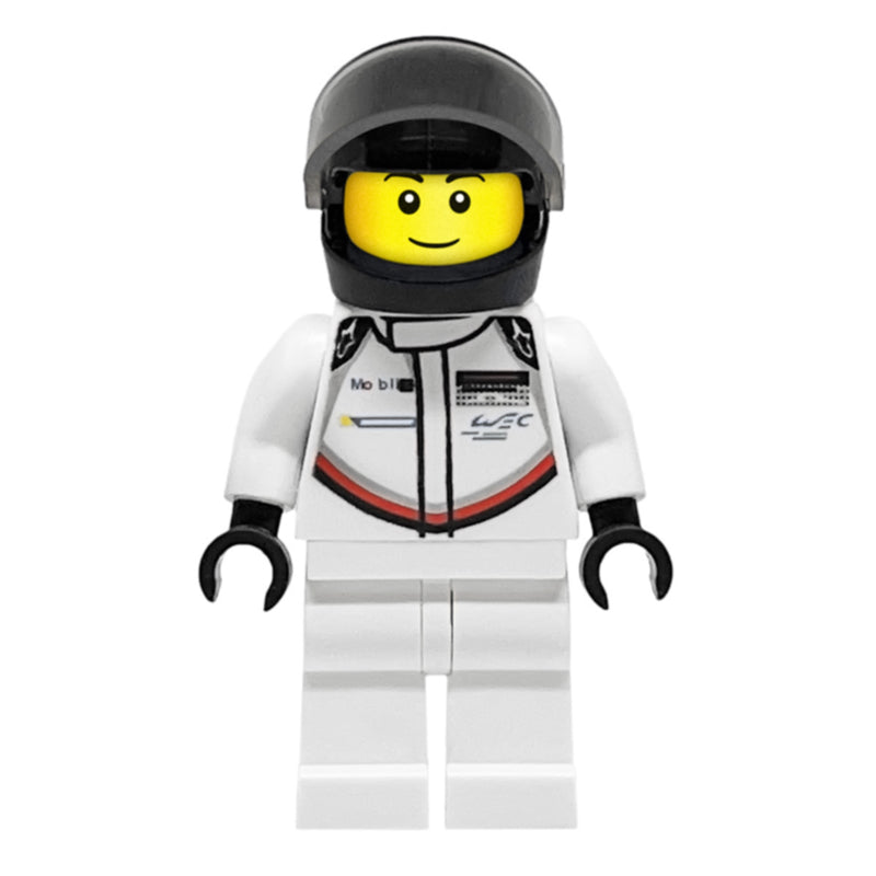fig-007554 – Race Driver, White Torso, White Legs, Black Helmet, Porsche