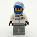 fig-007557 – Race Driver, White Torso, White Legs, Blue Helmet, Porsche