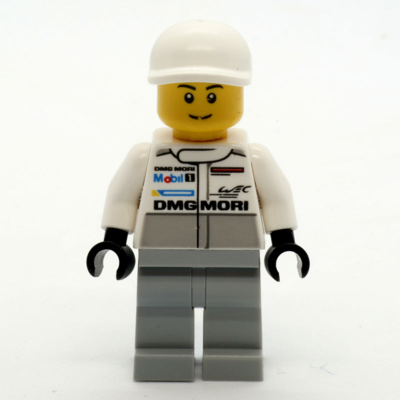 fig-007559 – Mechanic, White Torso, Light Bluish Grey Legs, White Cap