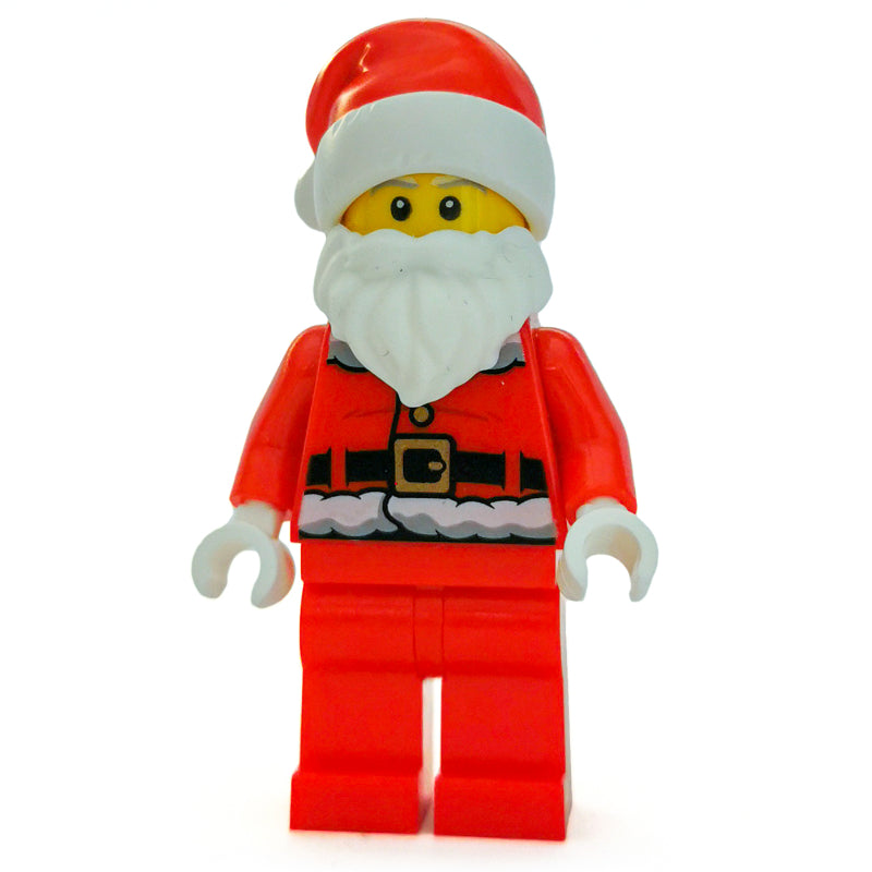 fig-007566 – Santa, Coat and Belt, Plain Red Legs, Santa Hat (3626c Head)