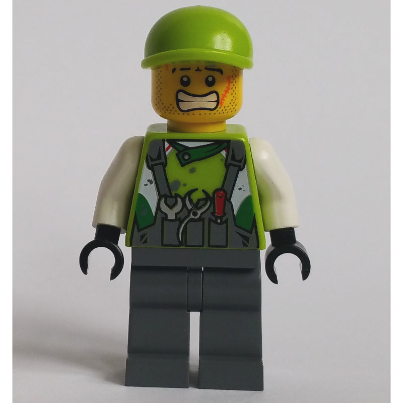 fig-007605 – Crew Member Lime Torso, Dark Bluish Grey Legs 3