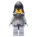 fig-007632 – Knight (Knights Kingdom I) - Light Bluish Gray Legs, Armor, Brown Moustache