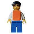 fig-007636 – White Torso, Orange Vest, Blue Legs, Black Cap