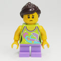 fig-007659 – Kid - Lime Torso, Medium Lavender Legs, Dark Brown Hair