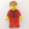 fig-007667 – Red Flannel Torso, Red Legs, Dark Orange Hair, Glasses