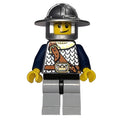 fig-007736 – Knight, Armor with Shoulder Strap, Light Bluish Gray Legs, Wide Brimmed Helmet