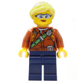 fig-007742 – Explorer, Woman, Shirt with Radio and Green Belt, Bright Light Yellow Hair, Glasses