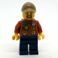 fig-007757 – Explorer, Jacket with Pouches, Radio, and Rope, Dark Tan Cap, Goatee Beard