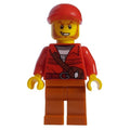 fig-007763 – Criminal, Red Jacket over Prison Shirt, Red Cap