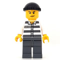 fig-007803 – Criminal, Prison Shirt with #50380, Dark Bluish Gray Legs, Black Hat