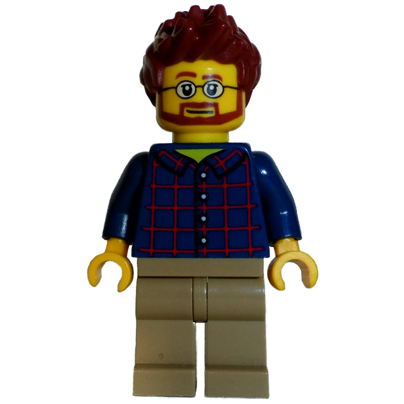 fig-007821 – Dark Blue Torso, Dark Tan Legs, Reddish Brown Hair