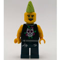 fig-007822 – Rock Band - Black Torso, Dark Blue Legs, Lime Mohawk