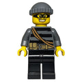 fig-007845 – Criminal, Black Striped Top with Rope, Dark Bluish Gray Hat, Black Eyemask