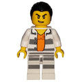 fig-007901 – Criminal, Open Prison Shirt #86737 over Orange Top, Black Hair