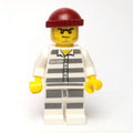 fig-007914 – Criminal, Prison Shirt with #50380, Dark Red Hat