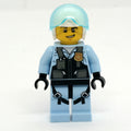 fig-007915 – Policeman, Pilot, Black Vest with Badge and Pouches, White Helmet with Visor