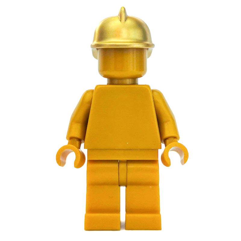 fig-007917 – Statue, Pearl Gold, Fire Helmet