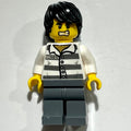 fig-007923 – Criminal, Prison Shirt with #86753, Dark Bluish Gray Legs, Black Hair, Gold Tooth