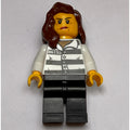 fig-007938 – Criminal, Woman, Prison Shirt with #86753, Reddish Brown Hair