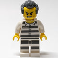 fig-007972 – Criminal, Prison Shirt with #50380, White Legs with Prison Stripes, Dark Bluish Gray Hair