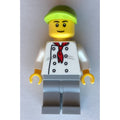 fig-008073 – Chef, Red Neckerchief, Light Bluish Gray Legs, Lime Cap