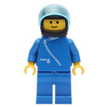 fig-008113 – Man, Blue Jacket with Zipper, Blue Legs, Black Helmet with Visor