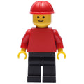 fig-008127 – Man, Red Torso, Black Legs, Red Hard Hat (3626b Head)