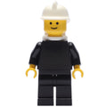 fig-008133 – Fireman, Plain Black, White Helmet, Airtanks