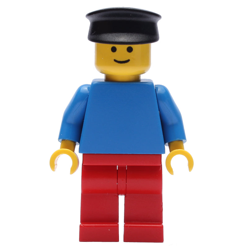 fig-008140 – Man, Blue Torso, Red Legs, Black Hat
