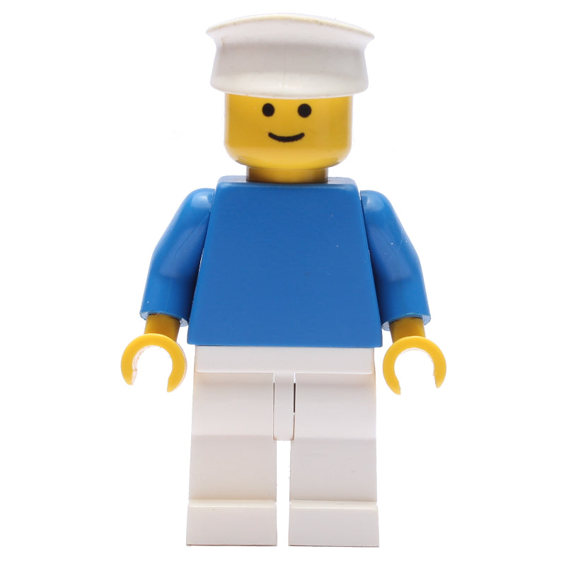 fig-008153 – Man, Blue Torso, White Legs, White Hat