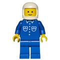 fig-008156 – Man, Blue Shirt with Buttons and Pockets, Blue Legs, White Helmet