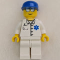 fig-008175 – Doctor, White Shirt with Star of Life Logo, Blue Cap, Silver Sunglasses