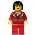 fig-008178 – Paramedic, Woman, Red Uniform, Black Hair