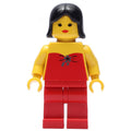 fig-008204 – Woman, Red Halter Top, Red Legs, Black Hair