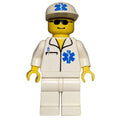 fig-008205 – Axel - Doctor, White Shirt with Pocket and Star of Life, White Cap with Star of Life, Sunglasses