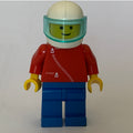 fig-008208 – Man, Red Jacket with Zipper, Blue Legs, White Helmet with Visor