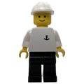 fig-008310 – White Torso with Anchor, Black Legs, White Hat